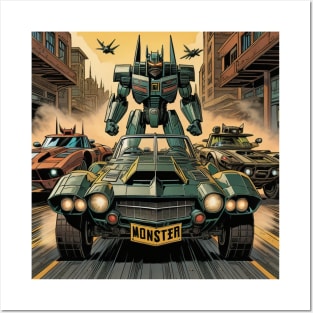 Transformer car Posters and Art